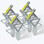 POLAFLEX Jagged Mole Trap 4 - Pack – Built for Medium to Large Yards (Up to 1 Acre) - POLAFLEX