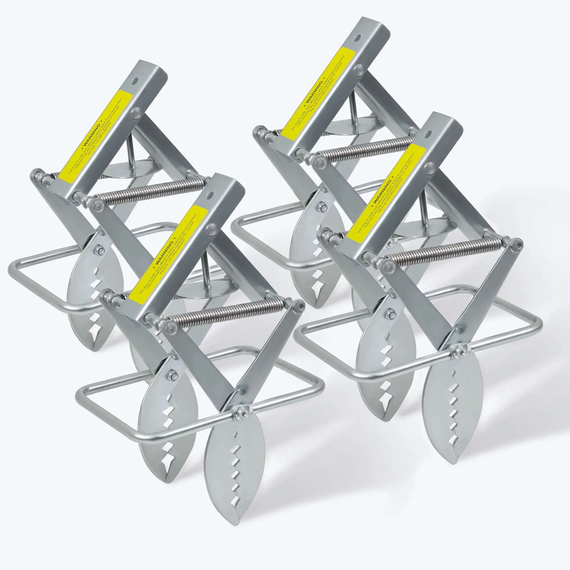 POLAFLEX Jagged Mole Trap 4 - Pack – Built for Medium to Large Yards (Up to 1 Acre) - POLAFLEX