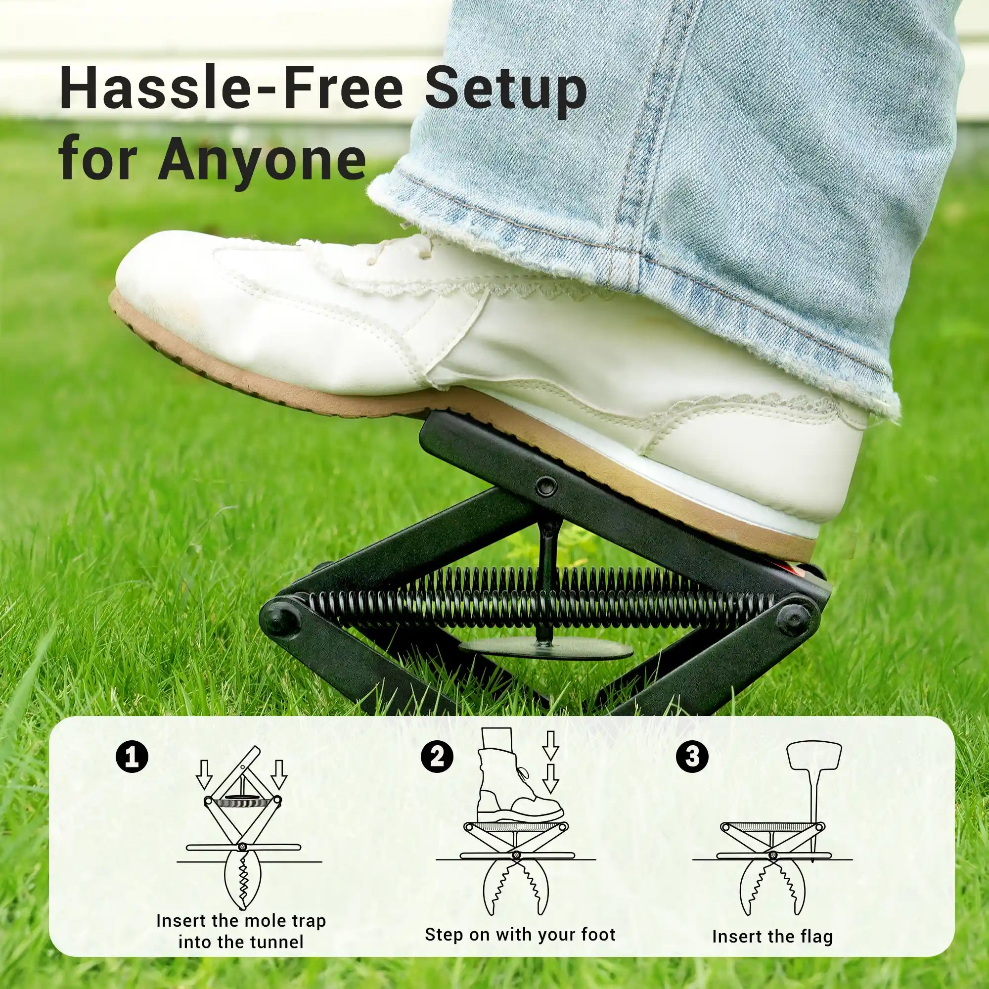 POLAFLEX Jagged Mole Trap Black - POLAFLEX