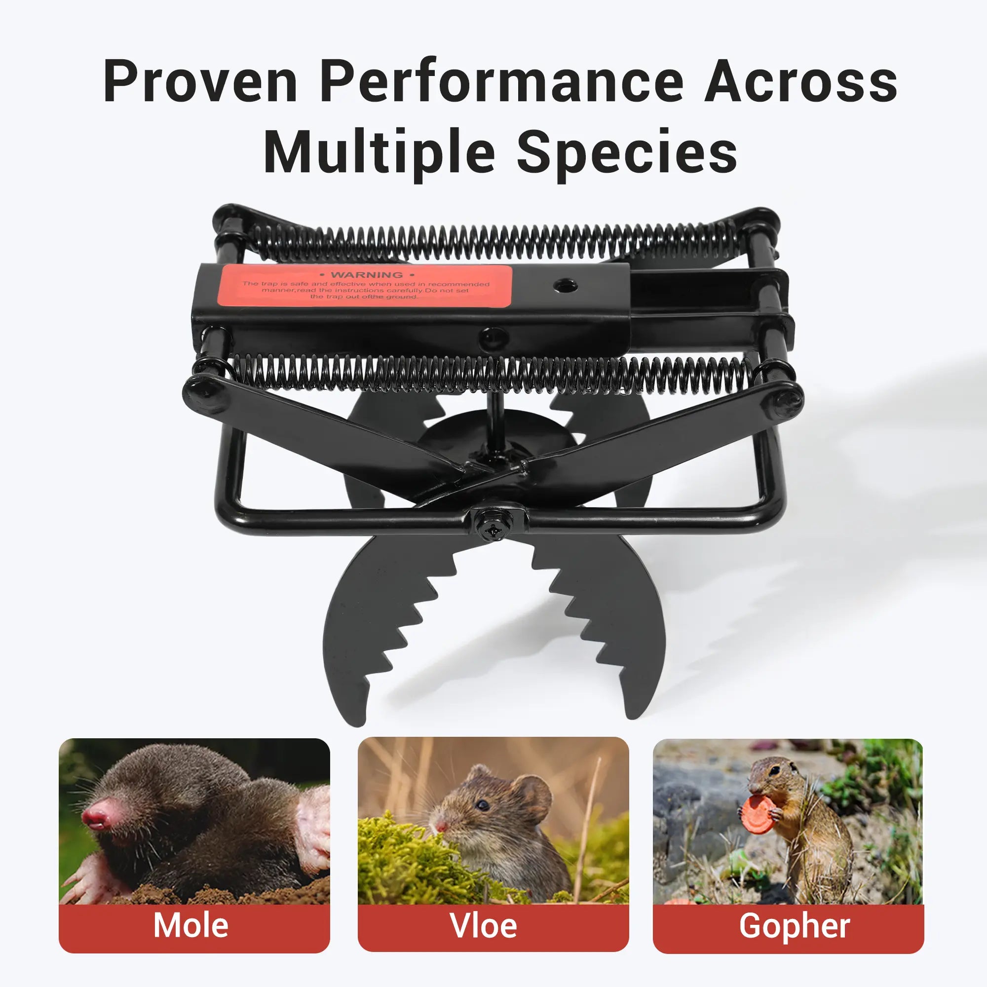 POLAFLEX Jagged Mole Trap Black - POLAFLEX