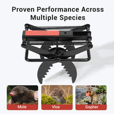 POLAFLEX Jagged Mole Trap Black - POLAFLEX