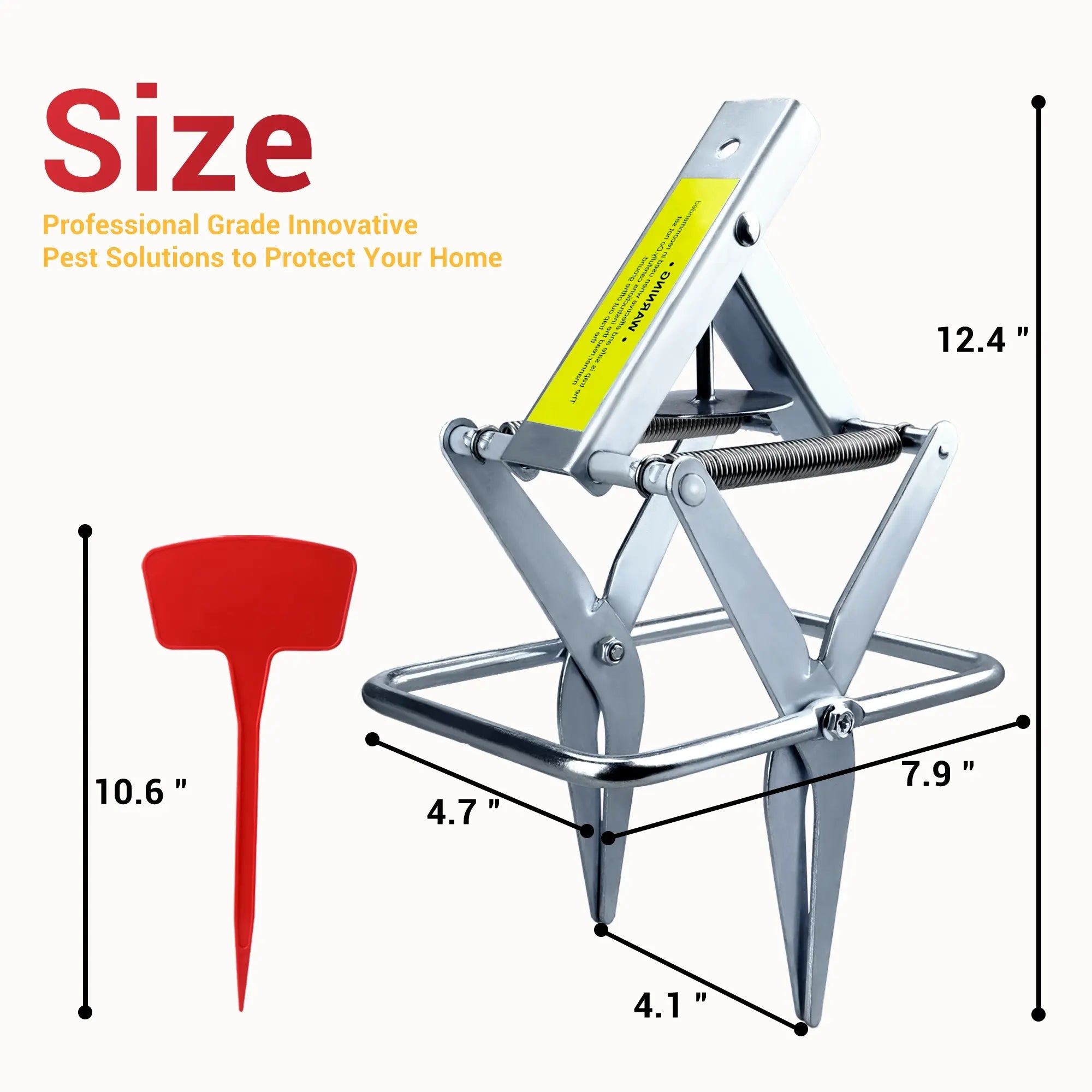 mole trap size