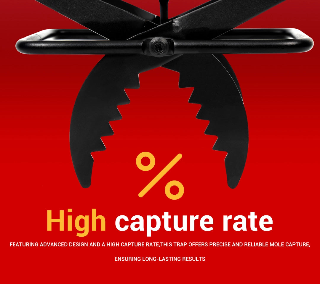 polaflex mole trap has high capture rate. featuring advaned design and a high capture rate, this trap offersprecise and rliable mole capture, ensuring long-lasting results