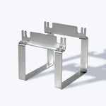 Metal polaflex mole trap releaser on a white background
