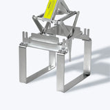 A Polaflex mole trap is on the trap releaser
