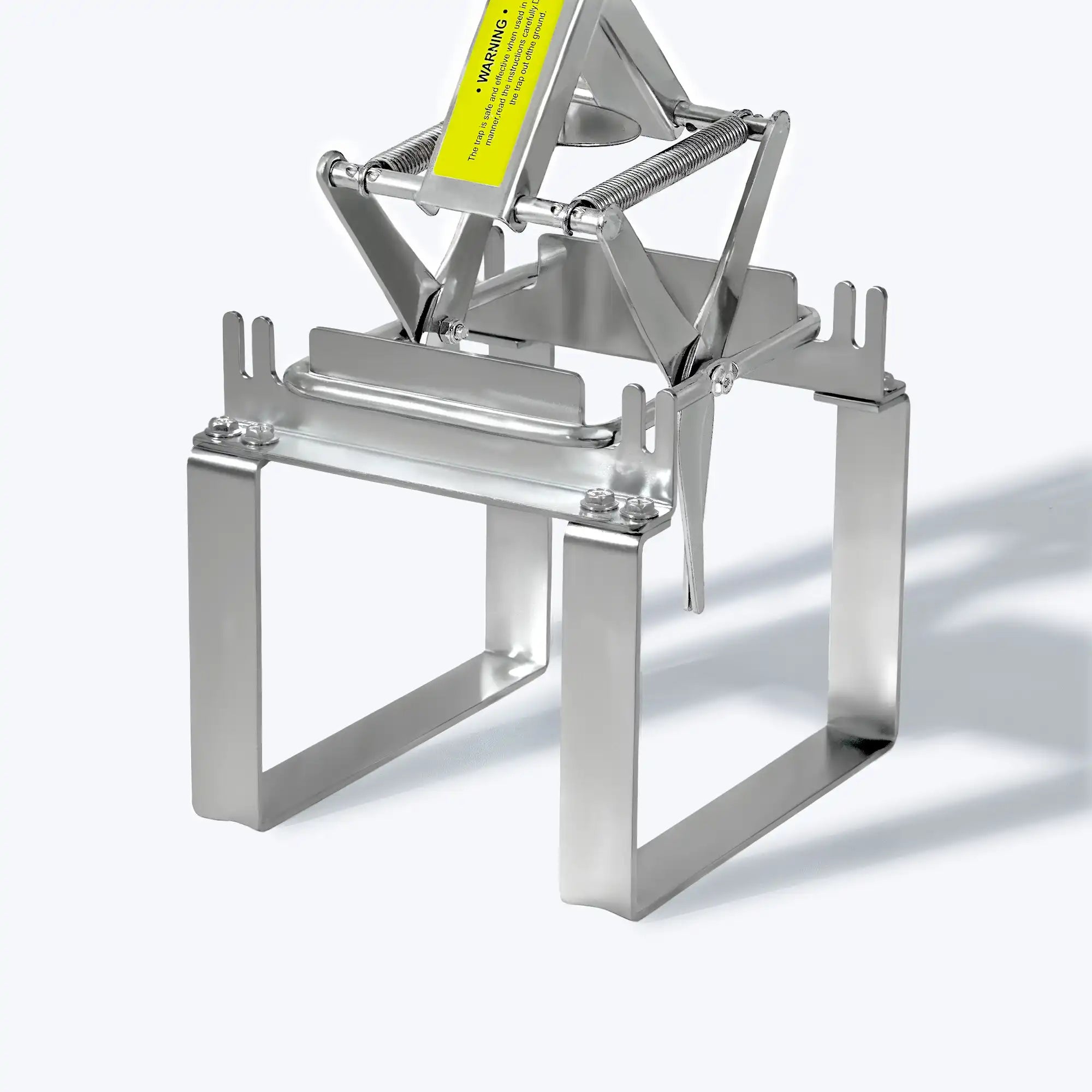 A Polaflex mole trap is on the trap releaser
