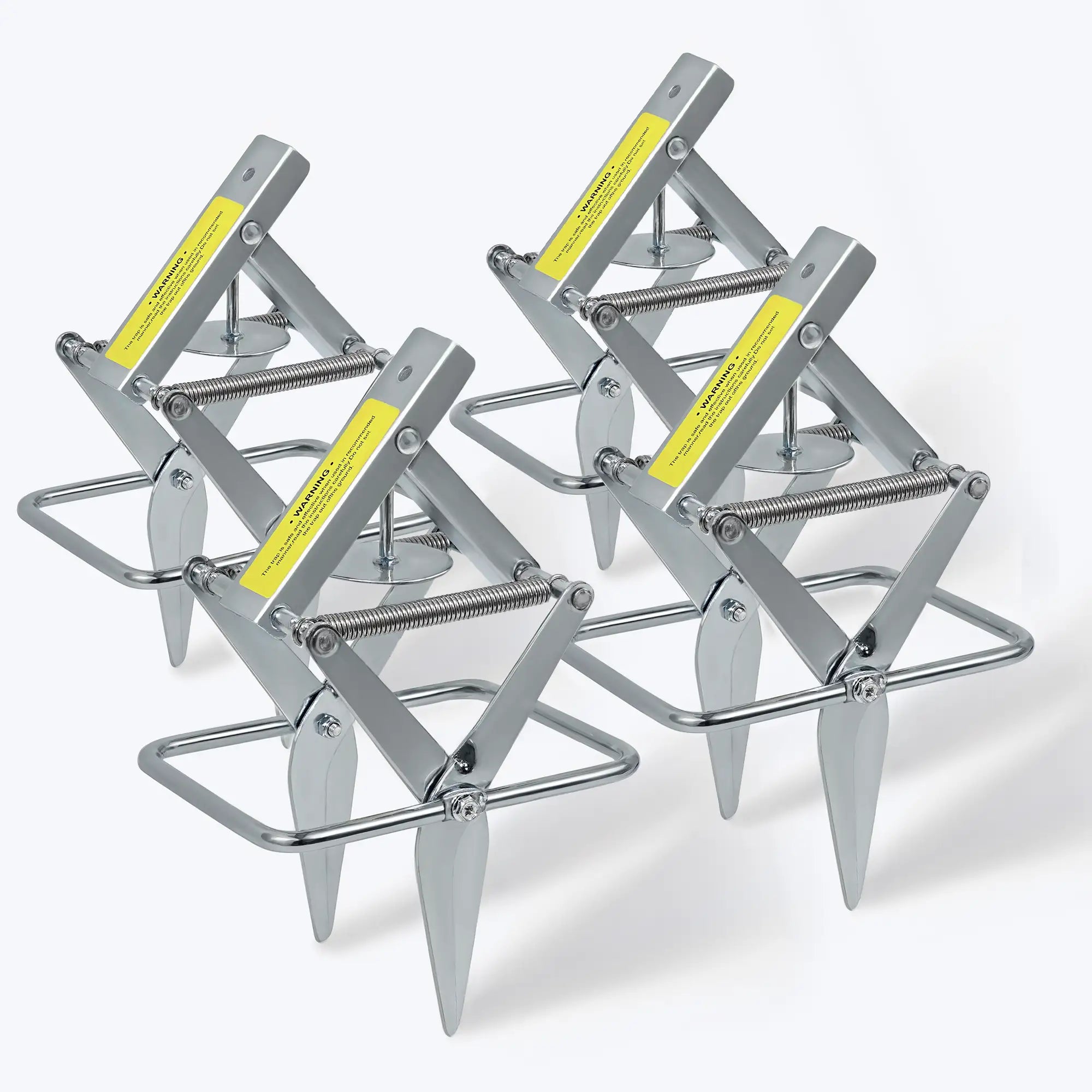 POLAFLEX Scissor Mole Trap 4 Pack – Built for Medium to Large Yards (Up to 1 Acre) - POLAFLEX