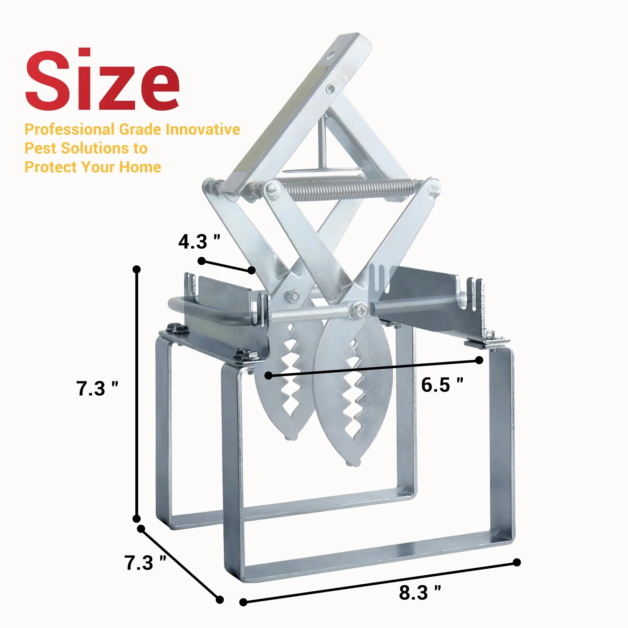 mole trap releaser's size